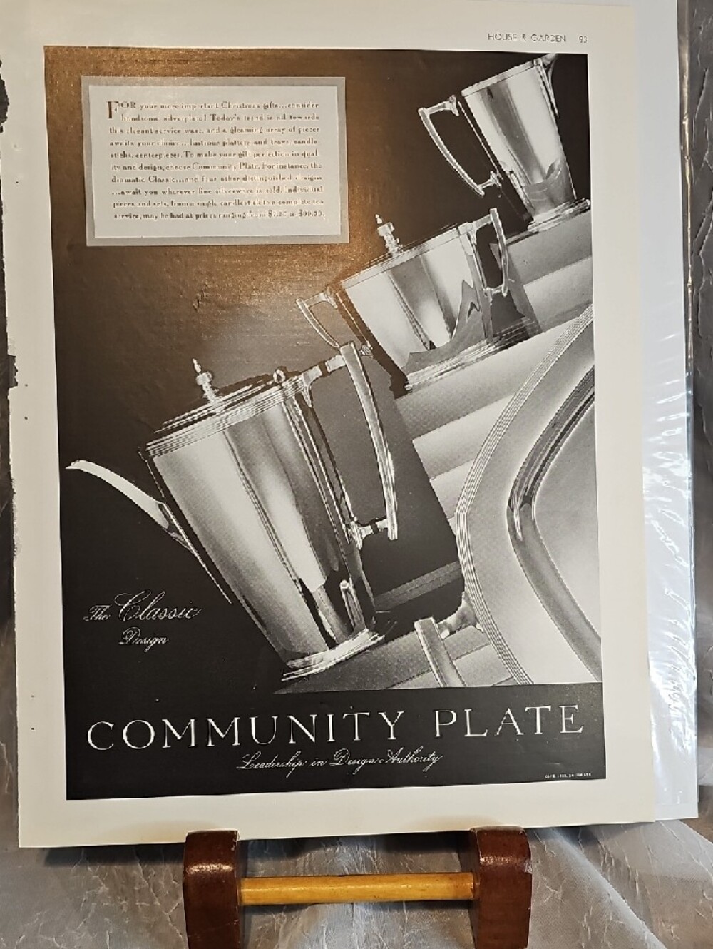 Vintage Community Plate 1937 Advertisment - Silver, Black - Picture 12 of 12